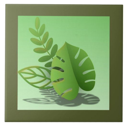 Folhas Verdes タイル (正面)
