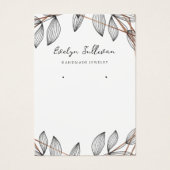 Foliageジオメトリックフレームジュエリーディスプレイカード (正面)