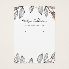 Foliageジオメトリックフレームジュエリーディスプレイカード