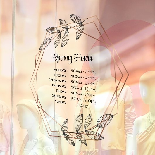 Foliageジオメトリフレームの開口時間ウィンドウの固定 ウィンドウサイン