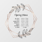 Foliageジオメトリフレームの開口時間ウィンドウの固定 ウィンドウサイン (シート)