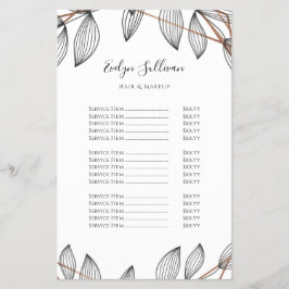 Foliage幾何学型枠価格リストフライヤー チラシ