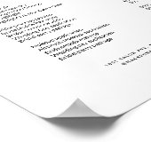 Foliage モダン Hairサロン価格リストサービスメニュー ポスター (角)