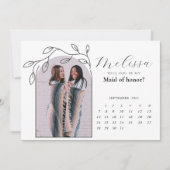 Foliage Arch モダン Bridesmaid Proposal Card 招待状 (正面)