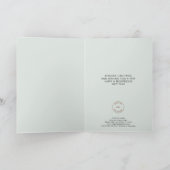 Foliage CompanyモダンロゴスクリプトMerry Christmas カード (内部)