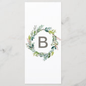 Foliage Dinnerメニューカード メニュー (裏面)