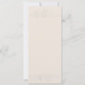 Foliage Duet Cream Botanicalのメ結婚ニュー・カード 招待状 (裏面)