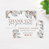 Foliage geometric frame 感謝してい you discountカード (デスク)