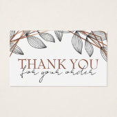 Foliage geometric frame 感謝してい you discountカード (正面)