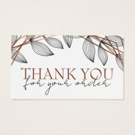 Foliage geometric frame 感謝してい you discountカード