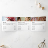 Foliage Geometric Frame 3折パンフレット 三つ折りカード (内部)