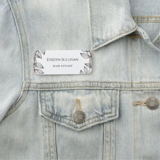 Foliage Geometric Frame Nameタグ 名札 (インサイチュ)