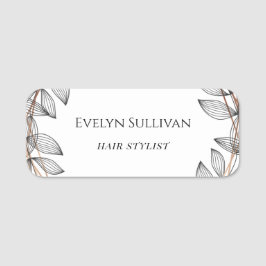 Foliage Geometric Frame Nameタグ 名札