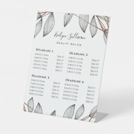 Foliage Geometric Frame Price Listペデスタル記号 台座サイン