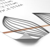 Foliage Geometric Frame Price Listポスター ポスター (角)