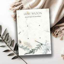 Foliage Handmade紙テクスチャ2イヤリングディスプレイ 名刺