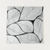 Foliage leaves background pattern タペストリー (正面(横))