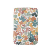Foliage Teal Sage Mustard Terracotta Orange  バスマット (正面縦)
