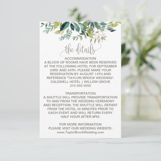 Folidsの結婚詳細エンクロージャカード エンクロージャーカード (スタンド正面)