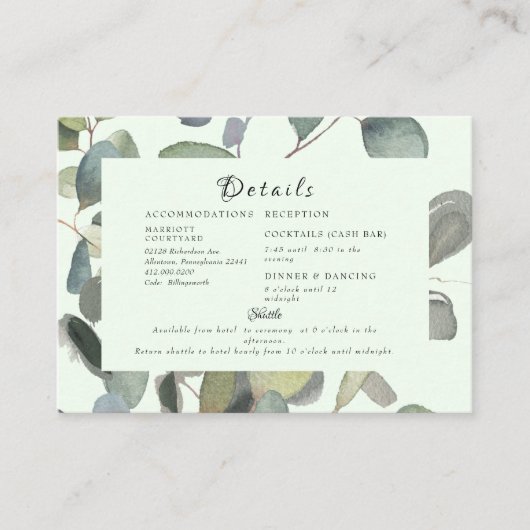 Folids現金エレガントバー&シャトルミントエンクロージャ エンクロージャーカード (正面)