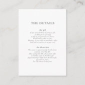 Folids詳細エンクロージャ披露宴カード エンクロージャーカード (正面)