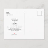 Folids コンテンポラリー Monogram Black日付を保存 案内ポストカード (裏面)