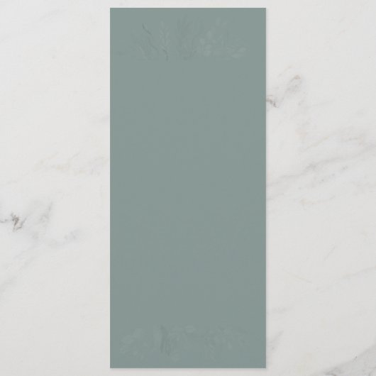 Folids Duet Sage Green Botanicalのメ結婚ニュー メニュー (裏面)