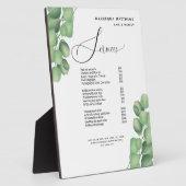 Folids Greeneryモダン美容師サービスメニュー フォトプラーク (側面)