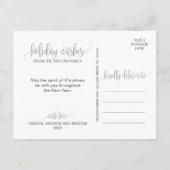 Folids Holiday Wishesクリスマスフォトポストカード シーズンポストカード (裏面)