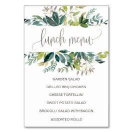 Folids Lunchメニュー記号 テーブルナンバー