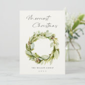 Folids Winterリースメリークリスマスロゴ シーズンカード (スタンド正面)