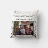 Folids Wishes家族モダンの写真クリスマス クッション (正面)