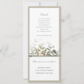 Folies 葉Wedding招待w rsvp attached 招待状 (裏面)