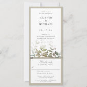 Folies 葉Wedding招待w rsvp attached 招待状 (正面)