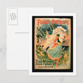 Folies-BergereのLe Miroirのポスター ポストカード (正面/裏面)