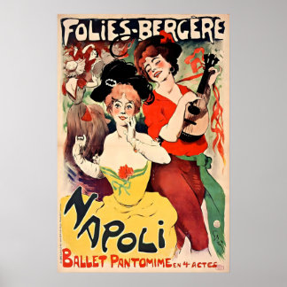 Folies Bergère Paris 1901 ポスター印刷 A5-A1 ポスター