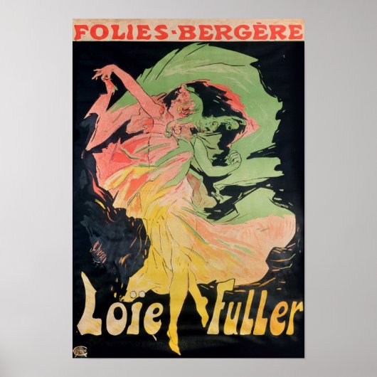 Folies Bergeres：フランスのLoie Fuller ポスター (正面)