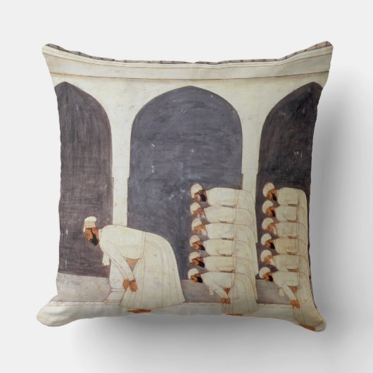 Folio.38a Fridaを導くモスクのムガール人の王子 クッション (正面)