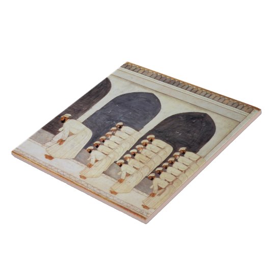 Folio.38a Fridaを導くモスクのムガール人の王子 タイル (側面)