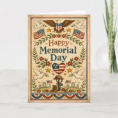Folk Art Americana Memorial Day カード (正面)