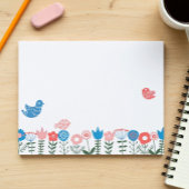 Folk Art Birds and Flowers Notepad ノートパッド