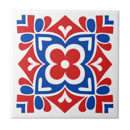 Folk Art Bloom タイル (正面)