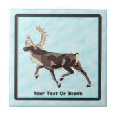 Folk Art Caribou/Reindeer タイル (正面)