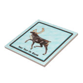 Folk Art Caribou/Reindeer タイル (側面)