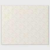 Folk Art Deer Forest Ivory Gift ラッピングペーパー (フラット)