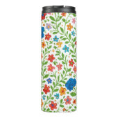 Folk Art Floral Vines Seamless Pattern - Vibrant G タンブラー (裏面)