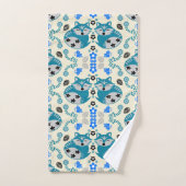 Folk Art Fox Print Decor バスタオルセット (ハンドタオル)