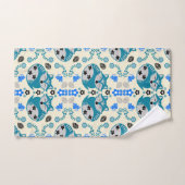 Folk Art Fox Print Decor バスタオルセット (ハンドタオル)