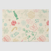 Folk Art Gingerbread Men Christmas 薄葉紙 (正面)