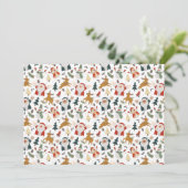 Folk Art Happy Christmas Character シーズンカード (スタンド正面)